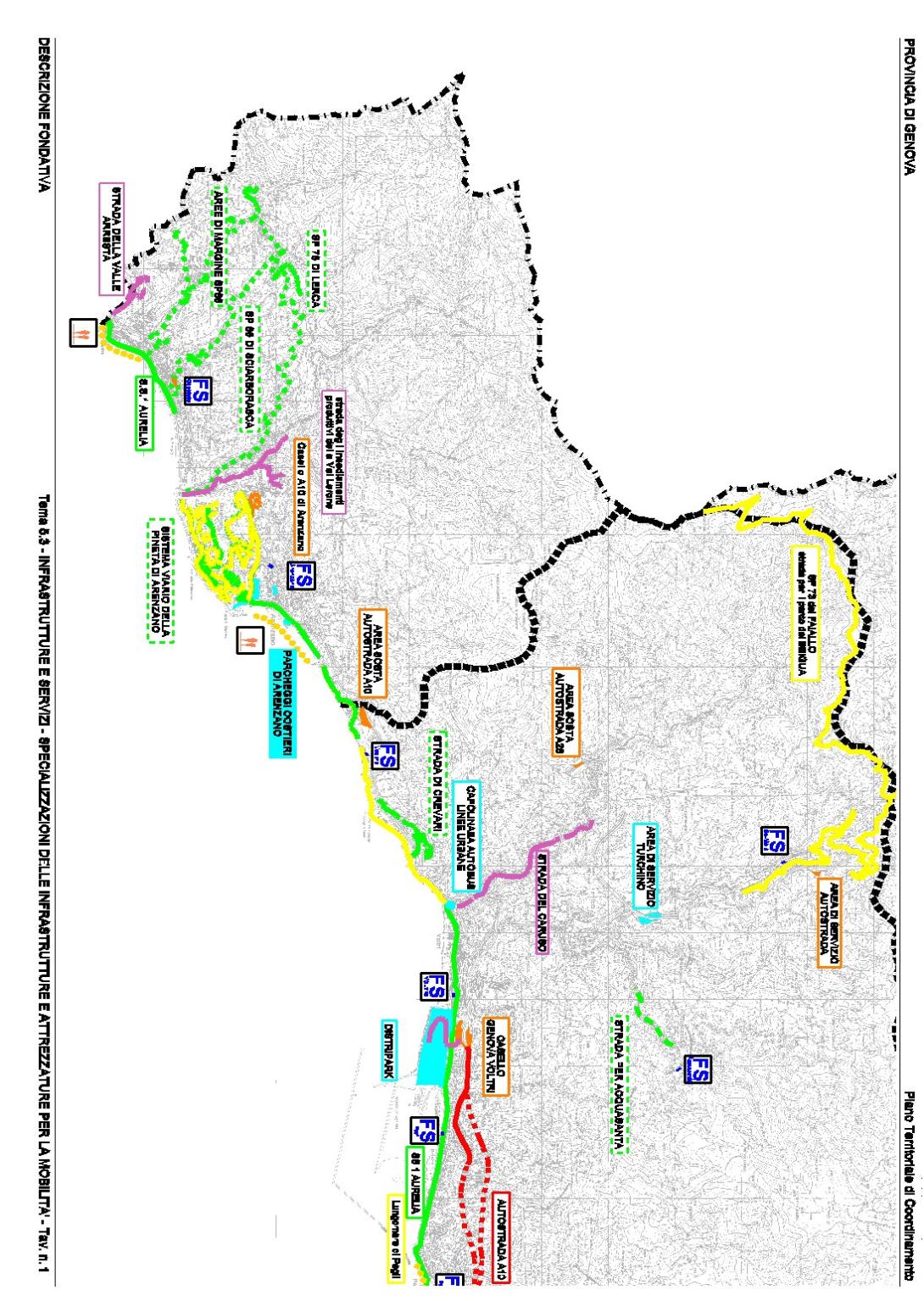 Specializzazioni infrastrutture - Tav.1