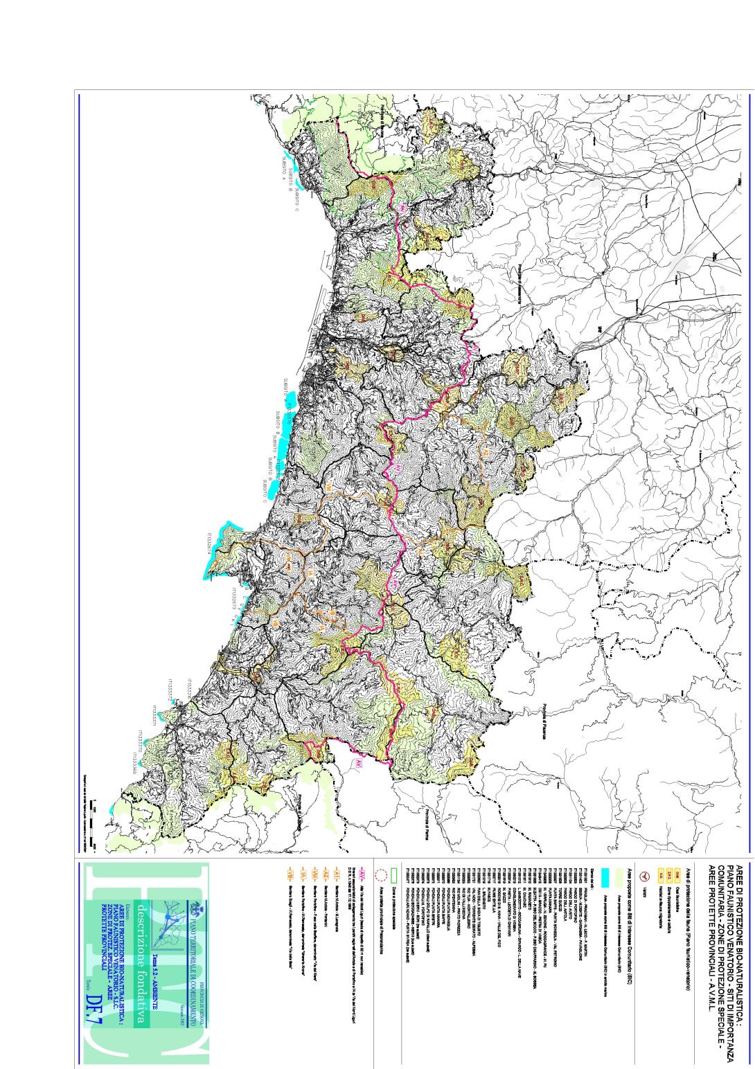 Aree di protezione bio-naturalistica - SIC, Zone di protezione speciale, zone faunistiche
